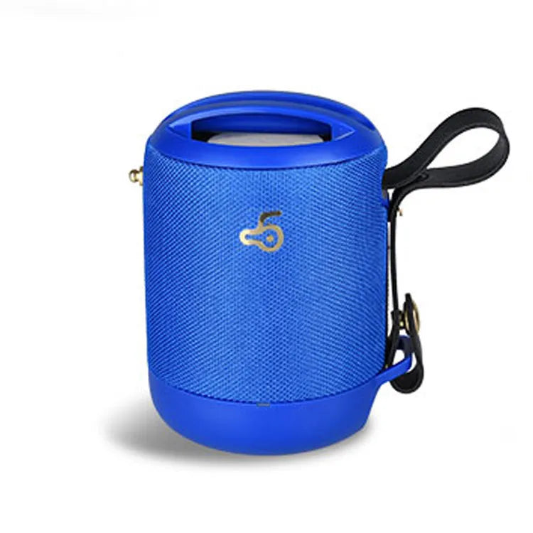 Mini waterproof portable Bluetooth speaker with subwoofer card in five colour options