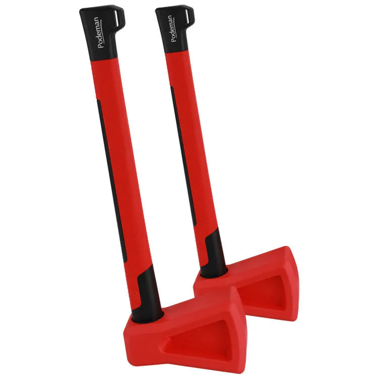 Red plastic home fitness axe muscle trainer for functional exercise