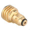 Brass gas brazing adapter with 7mm taper thread for domestic gas charging