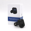 HY82 car Bluetooth MP3 transmitter plugged into a vehicle cigarette lighter socket