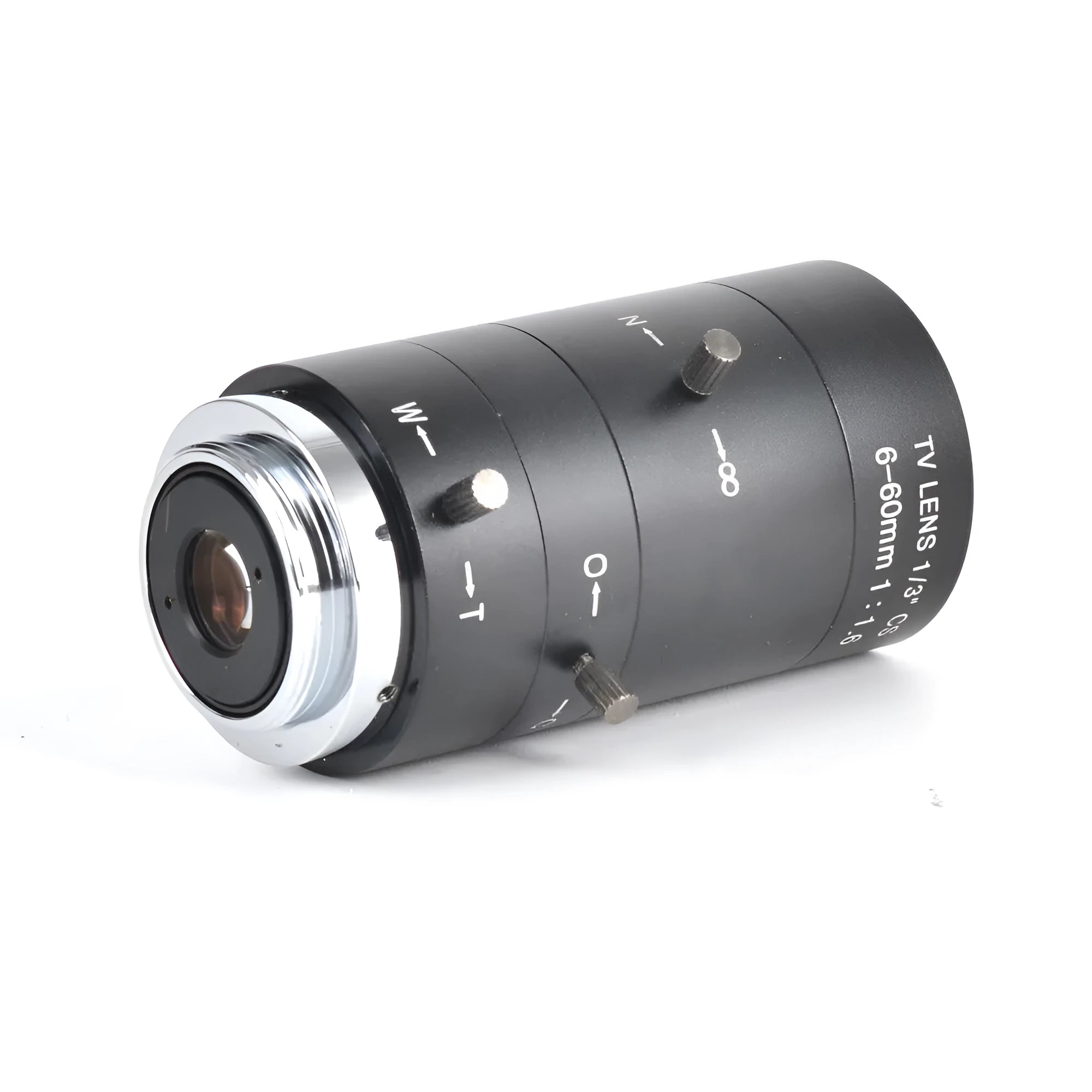 Black 6-60mm manual aperture CS mount CCTV lens for 1/3" sensor security cameras