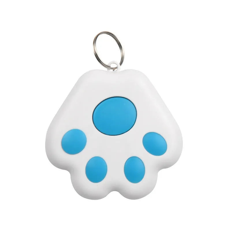 Bluetooth dog tracker pendant in various colours showing compact dimensions for collar attachment