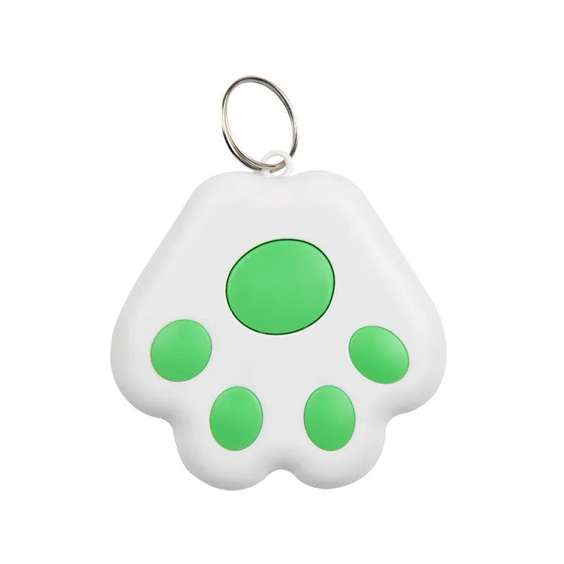 Bluetooth dog tracker pendant in various colours showing compact dimensions for collar attachment