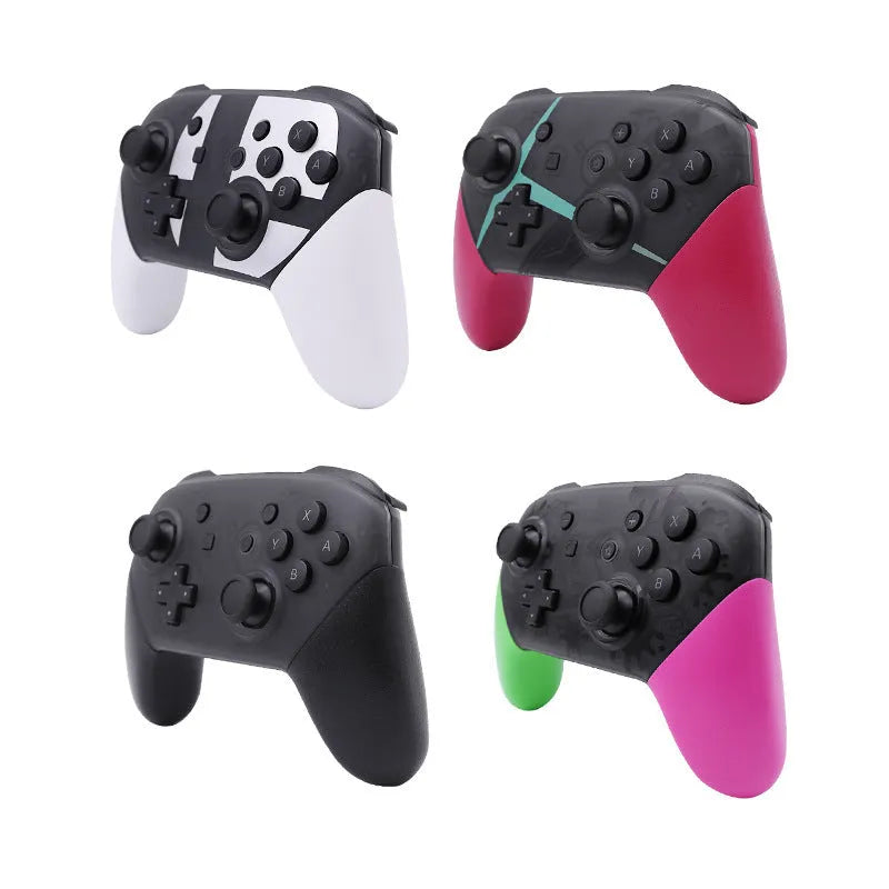 Black Switch PRO Wireless Bluetooth Gamepad controller with USB charging cable