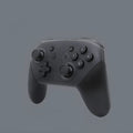 Black Switch PRO Wireless Bluetooth Gamepad controller with USB charging cable