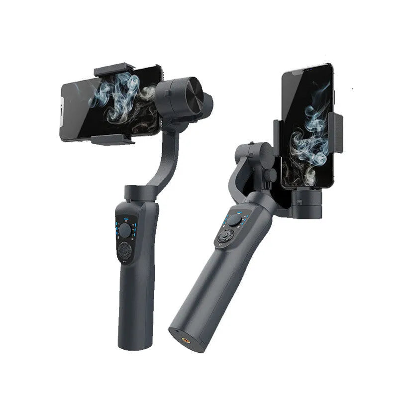 Mobile phone three-axis stabilizer with extension rod and tripod accessories for anti-shake photography