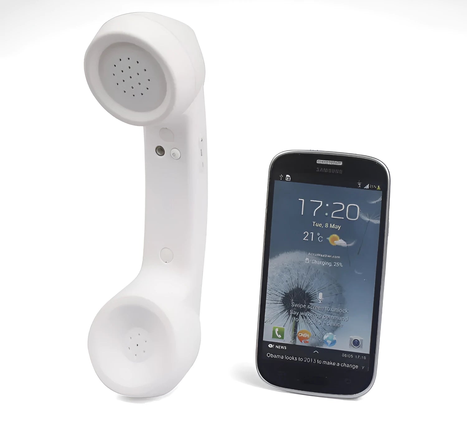 Retro-style Bluetooth wireless headset with over-ear design and microphone, shown in multiple colour options