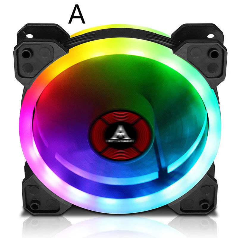 12cm camouflage pattern PC chassis cooling fan with RGB colour changing illumination