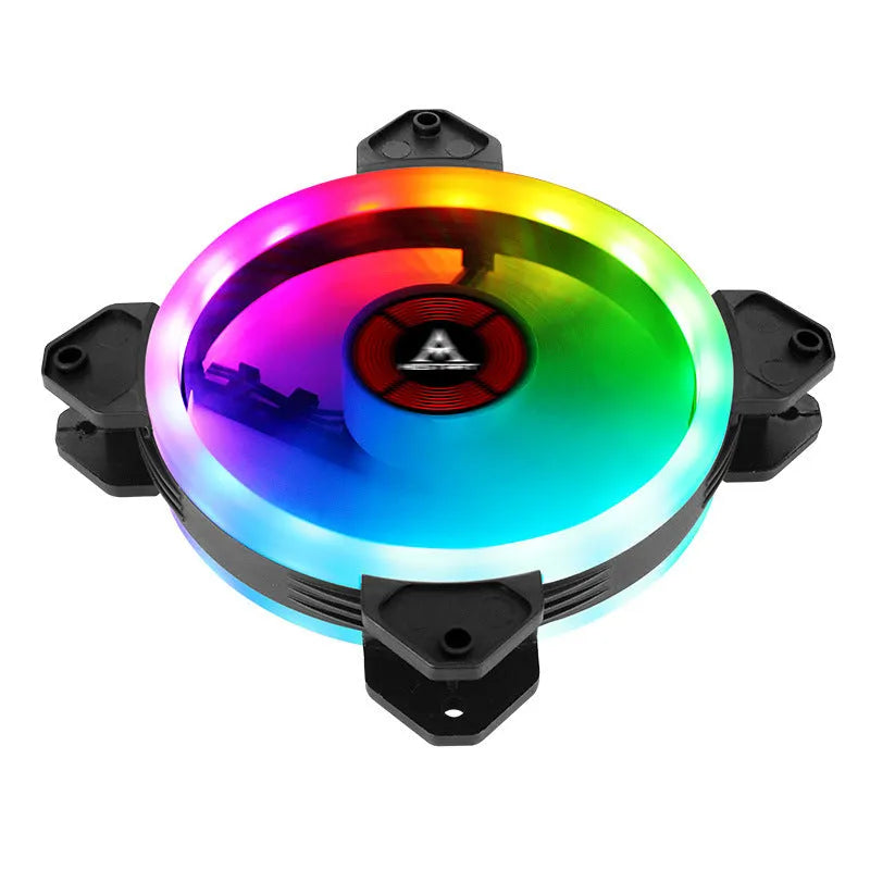 12cm camouflage pattern PC chassis cooling fan with RGB colour changing illumination