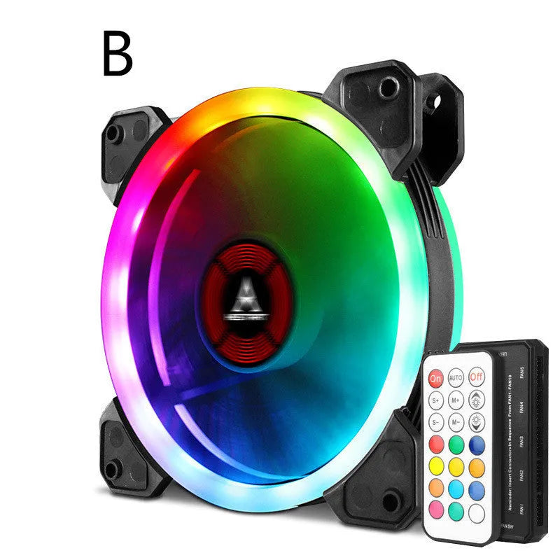 12cm camouflage pattern PC chassis cooling fan with RGB colour changing illumination