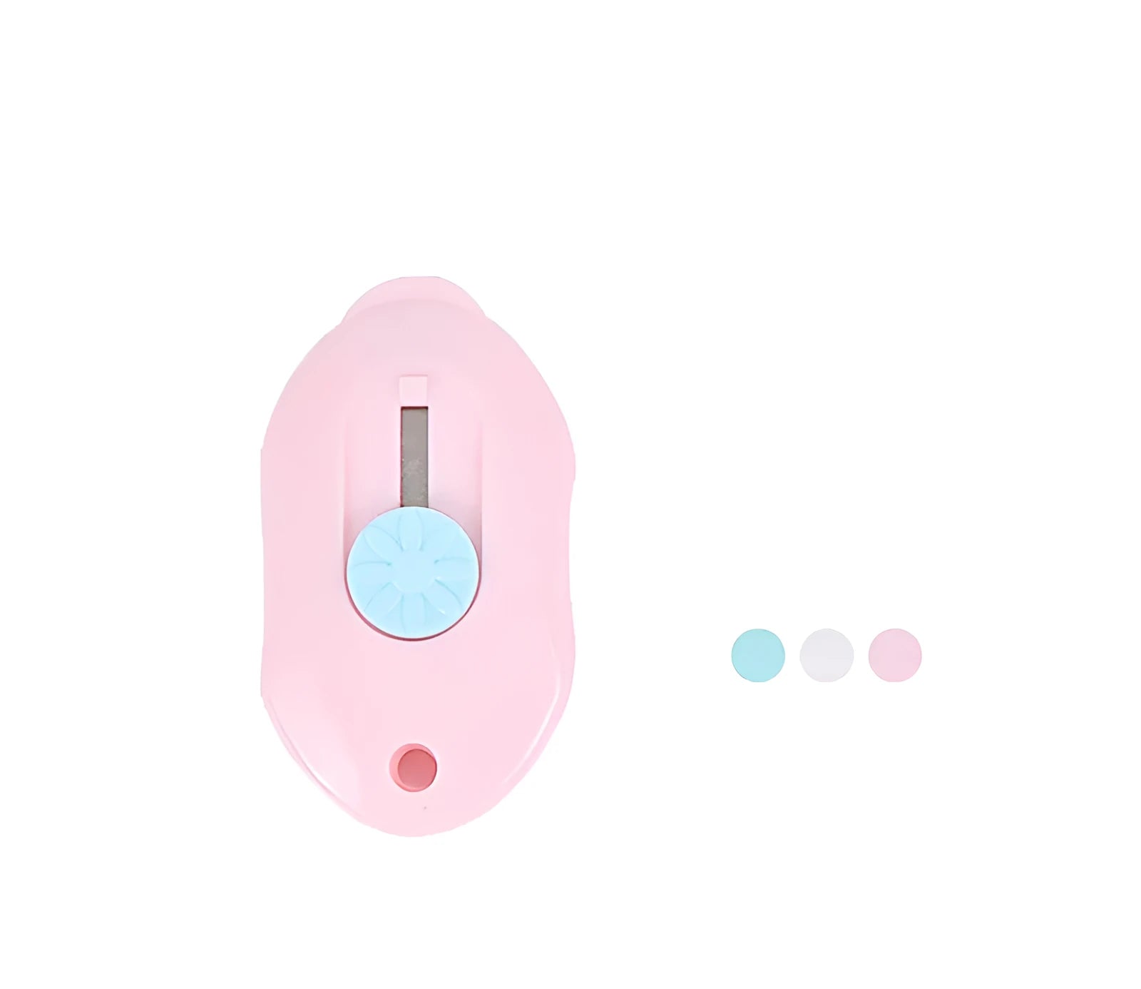 Cartoon-design art knife with plastic and metal construction for manual production