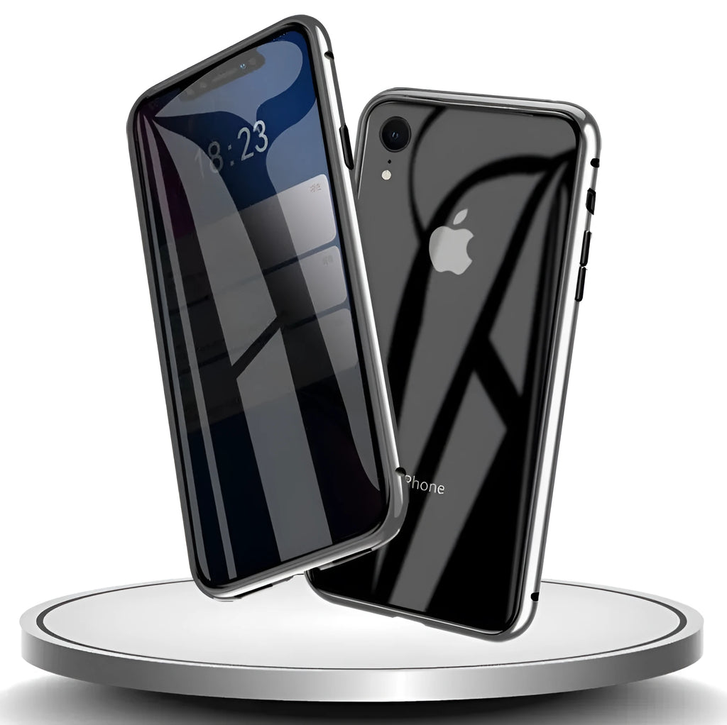 Anti-spy clamshell phone case in six colours for iPhone models
