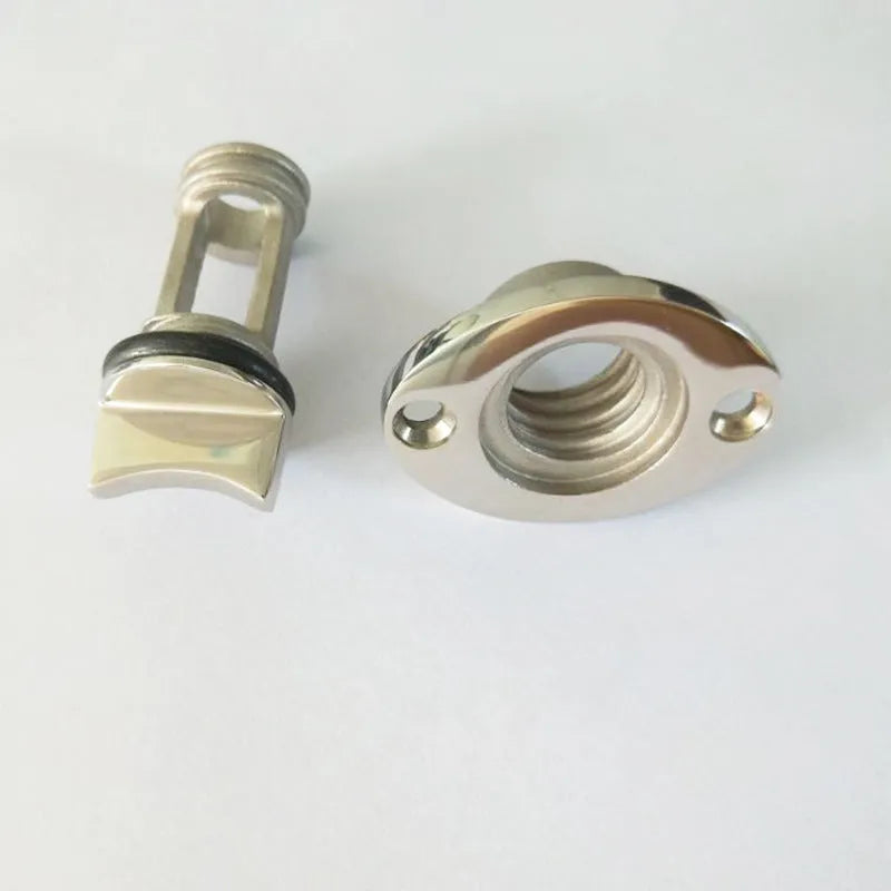Stainless steel marine water plug for ships and yachts with corrosion-resistant 316 construction