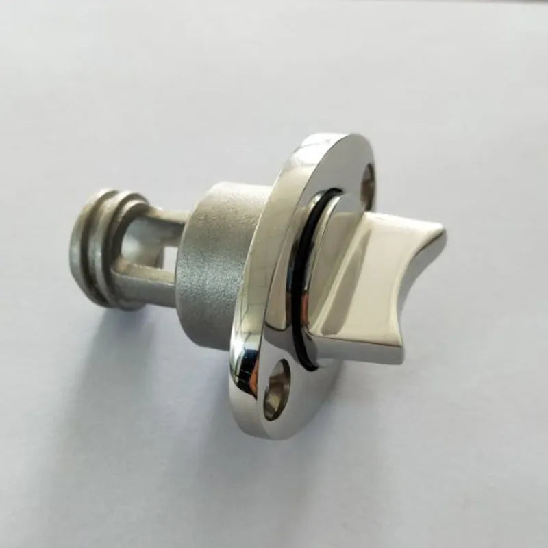 Stainless steel marine water plug for ships and yachts with corrosion-resistant 316 construction