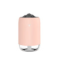 Magic Flame humidifier columnar aroma diffuser in white, blue, or pink with USB cable