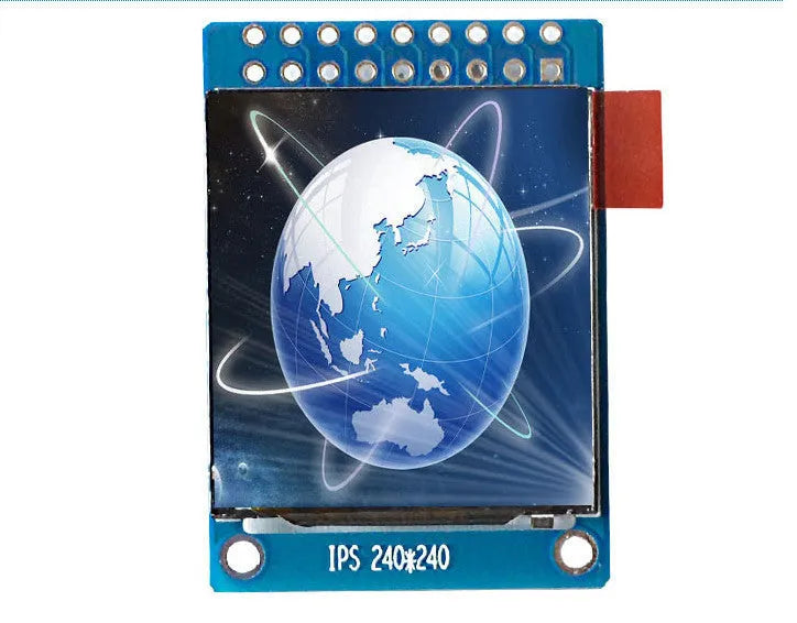 1.3 inch 240x240 IPS colour LCD display module with ST7789 driver chip for electronics projects