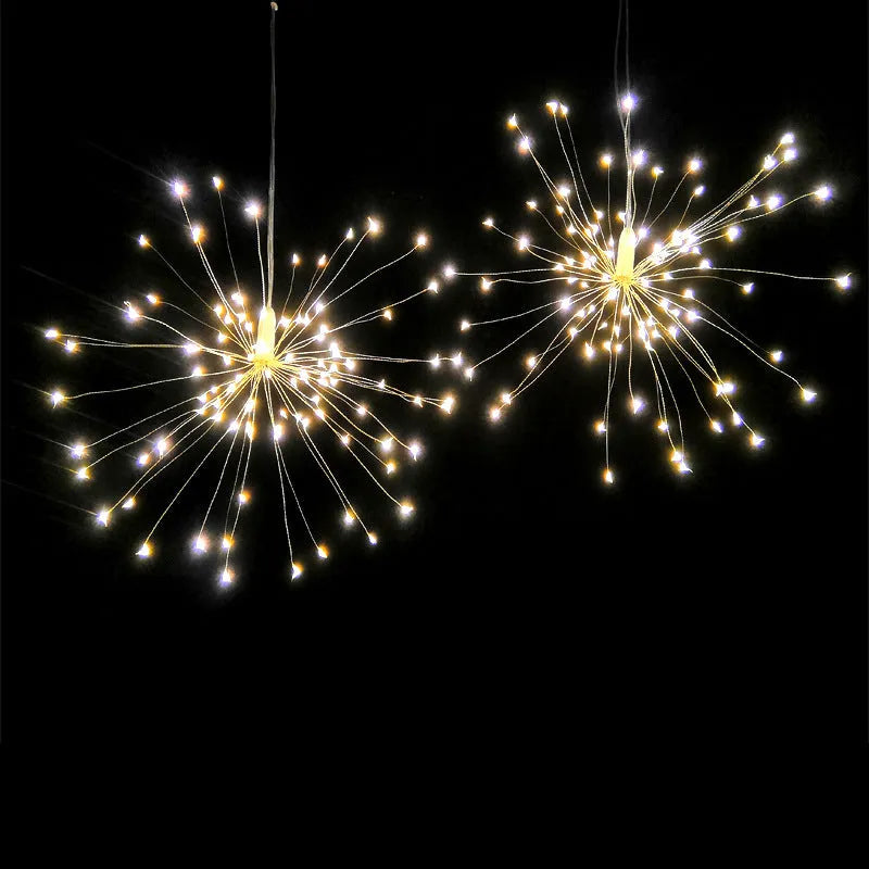 Solar-powered LED meteor shower light with PVC shell for outdoor garden decoration.