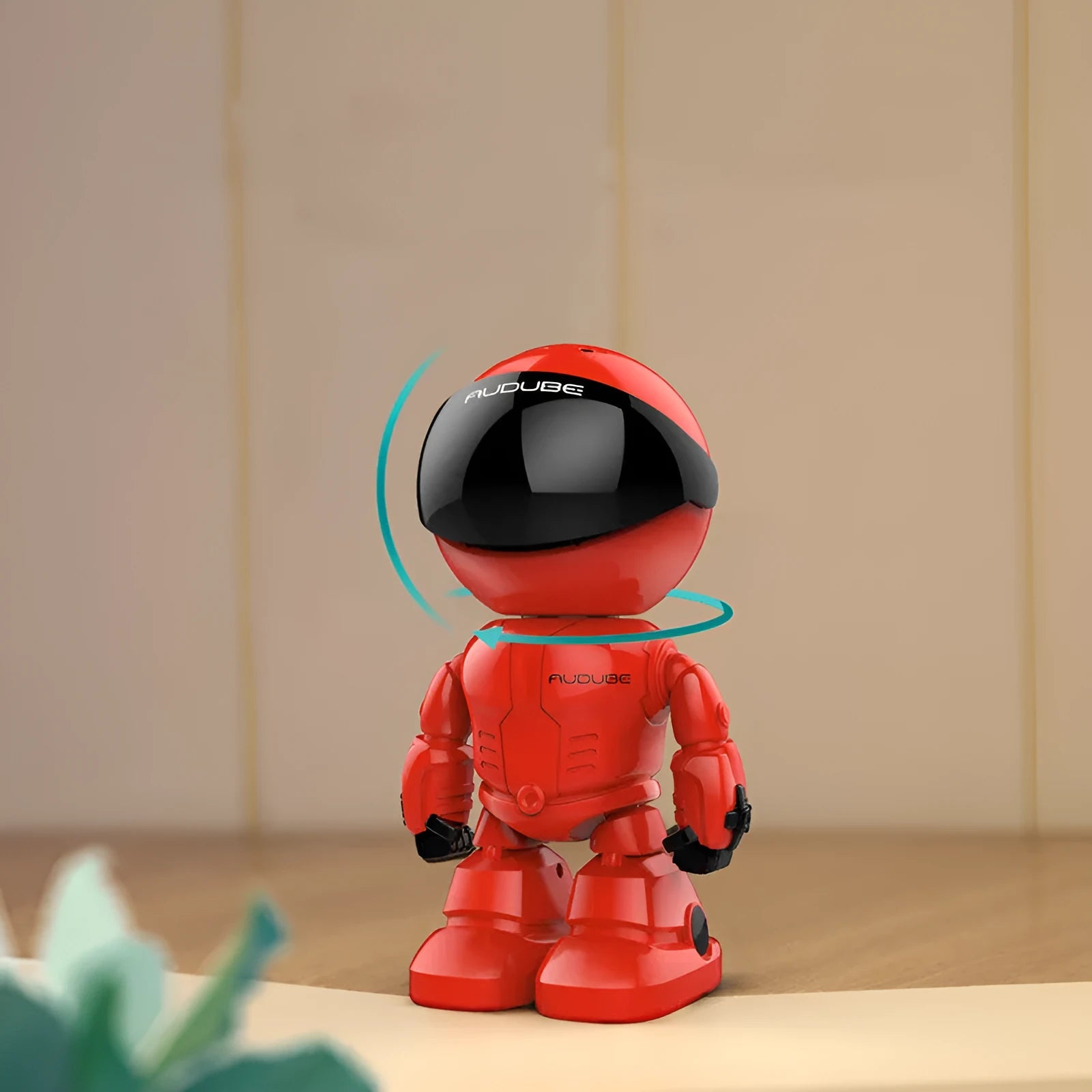 Silver remote-controlled PTZ surveillance camera with wide-angle lens and infrared sensors