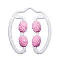 Purple and pink silicone annular leg massage roller fitness equipment