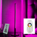 Nordic minimalist black bedside table lamp with LED lighting and touch remote control
