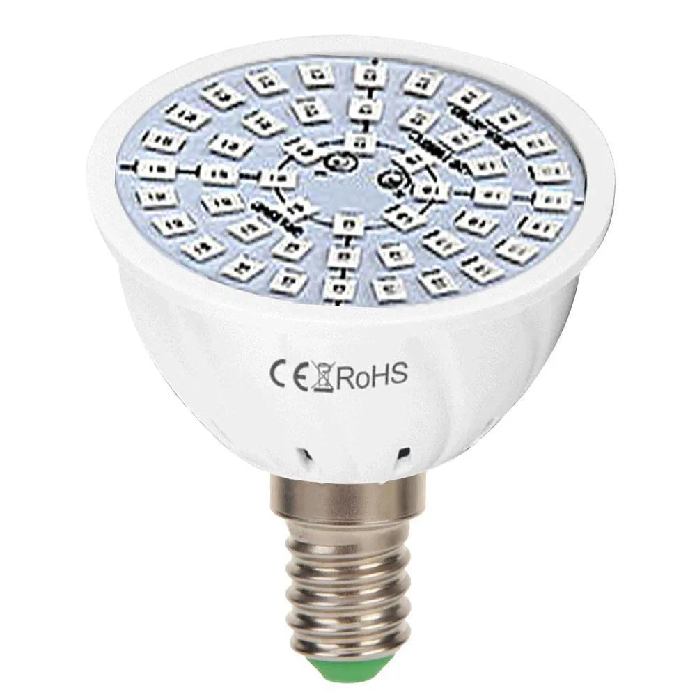 White LED plant growth fill light with 80 beads for indoor potted plants covering 30-80 square centimetres.