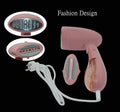 Pink Sokany steam ironing brush for clothes smoothing with EU plug
