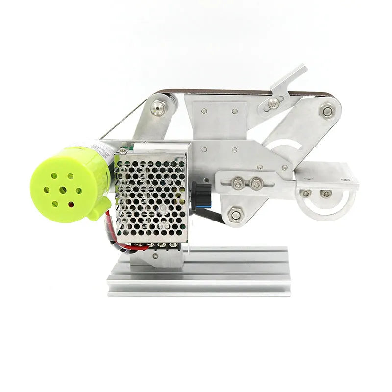 895 fixed-angle belt sharpening machine with adjustable speed controls on workshop bench