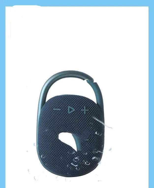 Small portable Bluetooth speaker in one of six colours: black, blue, green, pink, red, or silver grey.