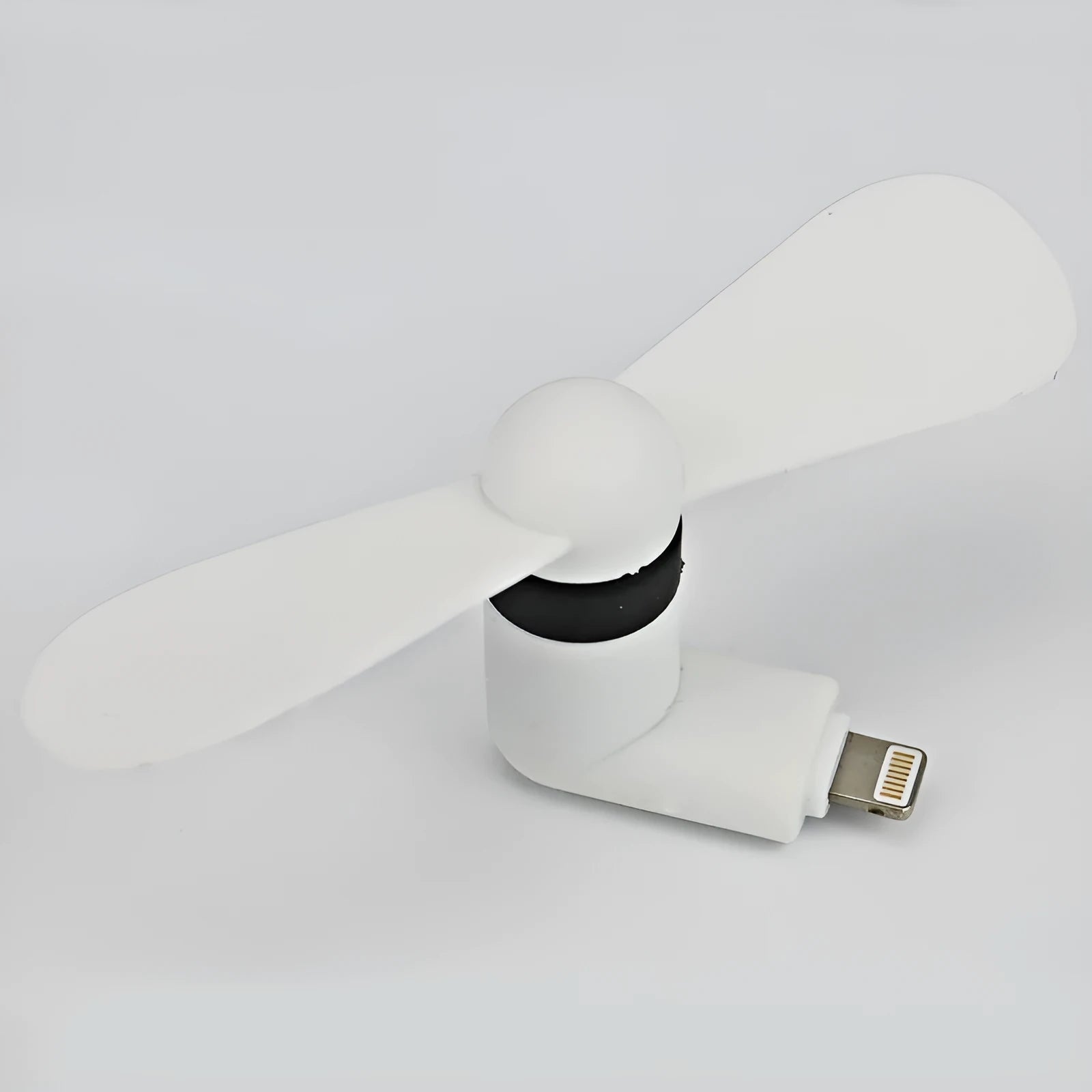 Portable mobile phone mini fan in multiple colours with rotary switch compatible with iPhone and Android