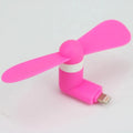 Portable mobile phone mini fan in multiple colours with rotary switch compatible with iPhone and Android