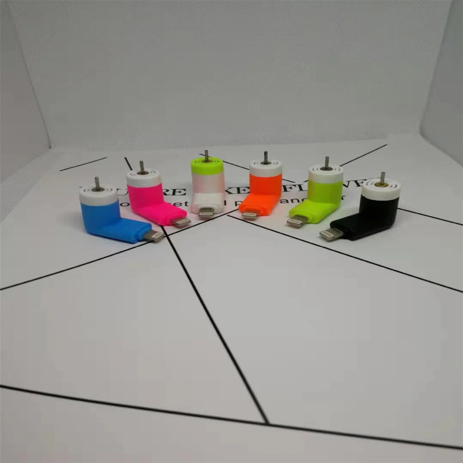 Portable mobile phone mini fan in multiple colours with rotary switch compatible with iPhone and Android