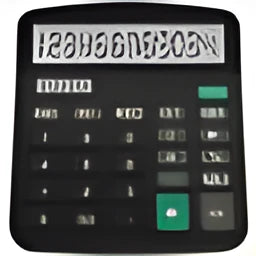 Black 12-digit solar desktop calculator with large LCD display, PS plastic body, 14.8 x 11.9 x 3.5 cm