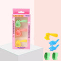 Children's writing corrector pen holder orthosis in boys, girls, and mixed colour sets for pencil grip aid.