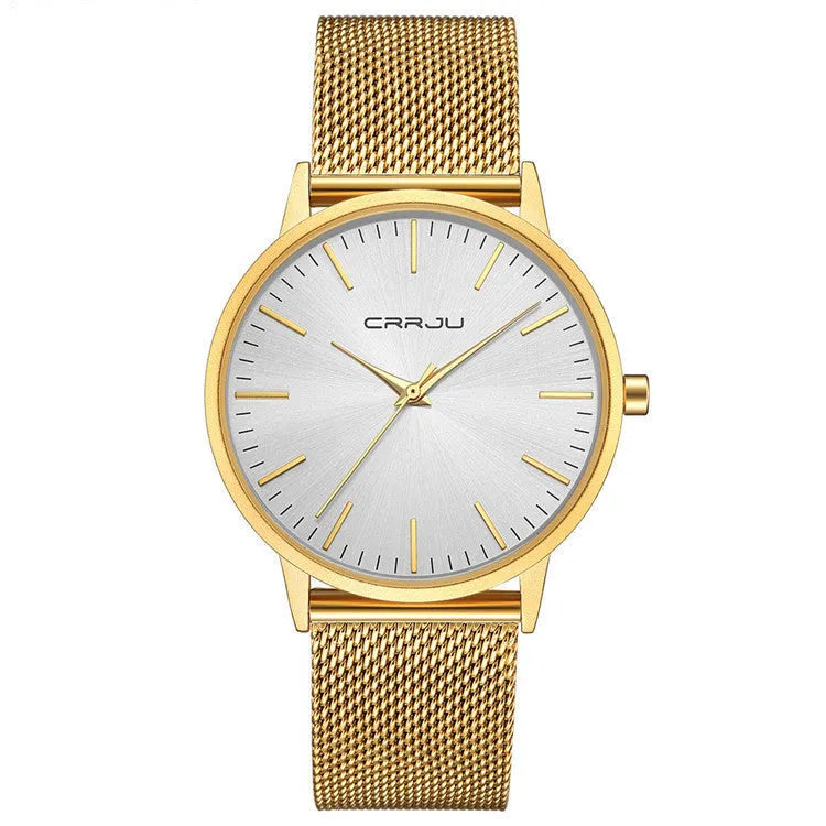 Casual quartz wristwatch with alloy case showing multiple strap and dial colour options