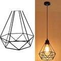 Black iron nordic retro chandelier with retractable 21x26x26cm size for living room ceiling
