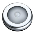 Silver wireless motion sensor night light with square PC plastic lampshade