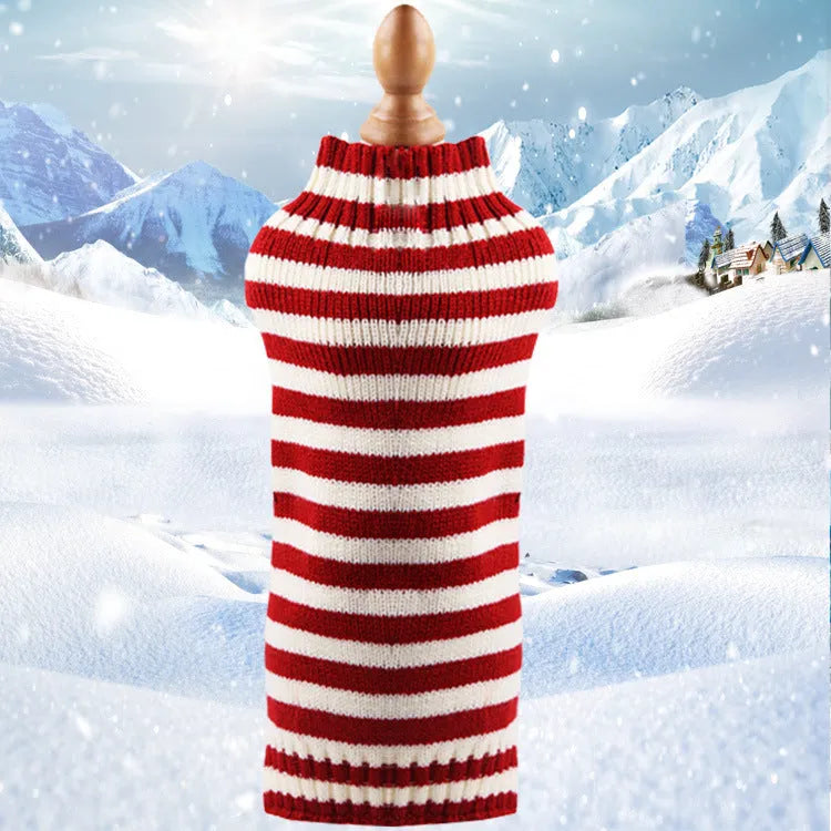 Cashmere twisted rope pet sweater for dogs in wool with size options