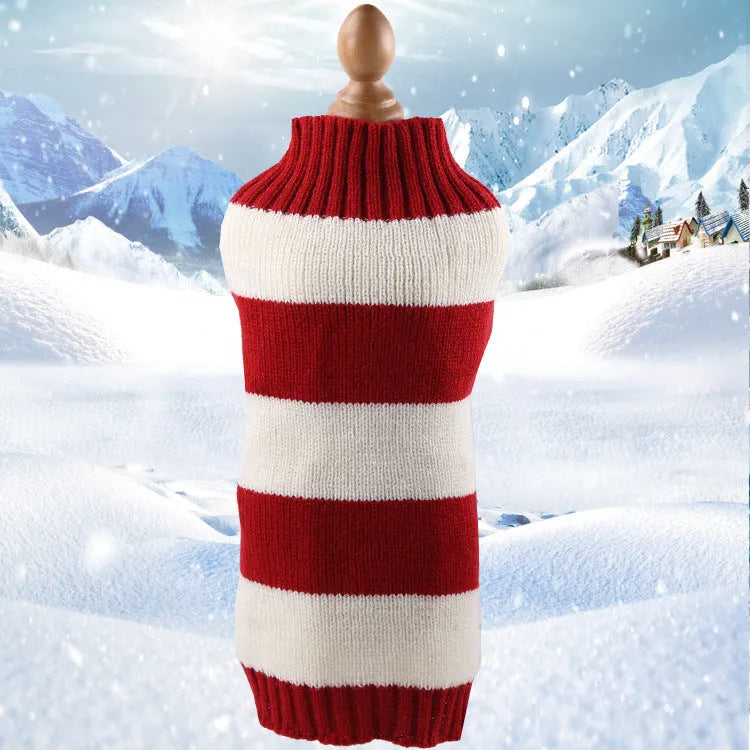 Cashmere twisted rope pet sweater for dogs in wool with size options