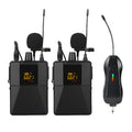 Little Bee black wireless lavalier lapel microphone for video recording