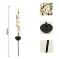 Solar-powered cherry blossom firework string light for outdoor garden decoration
