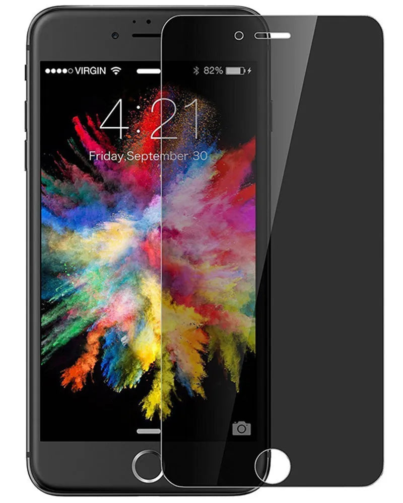 iPhone tempered glass privacy screen protector with anti-peeping anti-scratch features