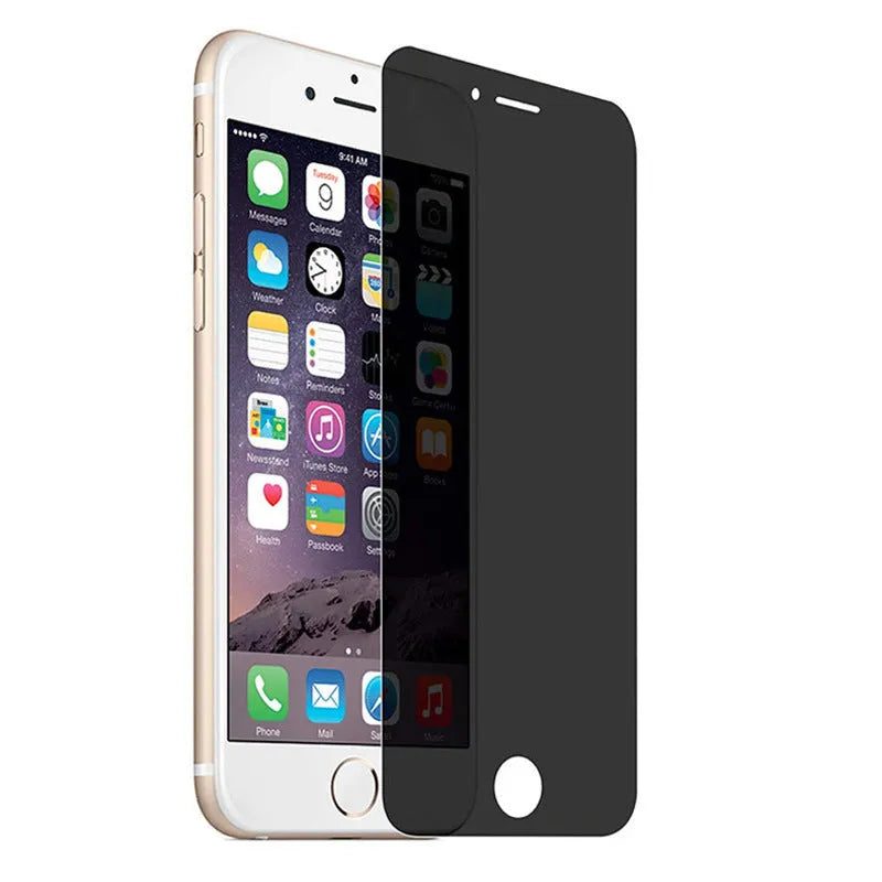iPhone tempered glass privacy screen protector with anti-peeping anti-scratch features