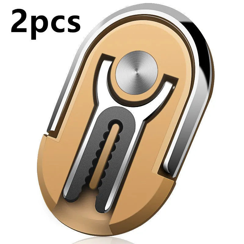 Universal magnetic car phone bracket mounted on vehicle air vent showing 360-degree rotation adjustment