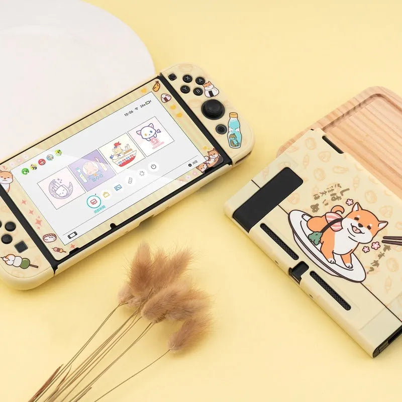 Nintendo Switch Lite silicone protective case with back grip housing and included screen protector