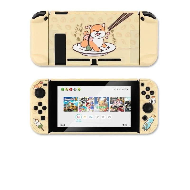Nintendo Switch Lite silicone protective case with back grip housing and included screen protector