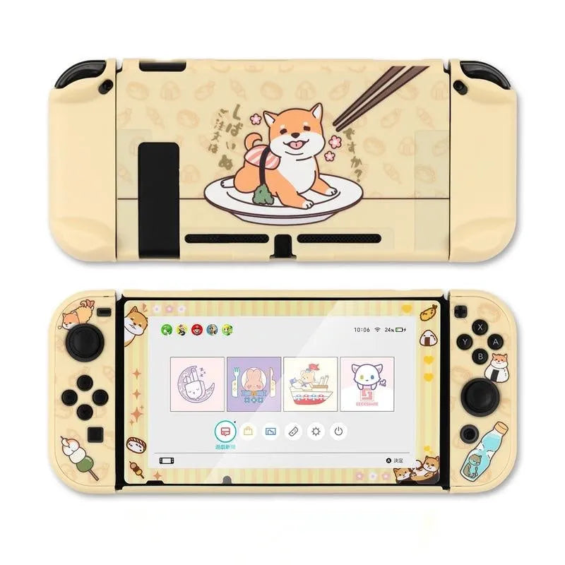 Nintendo Switch Lite silicone protective case with back grip housing and included screen protector