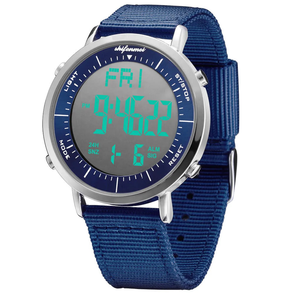 Shifenmei sports digital watch with digital display and 10 metre waterproof rating