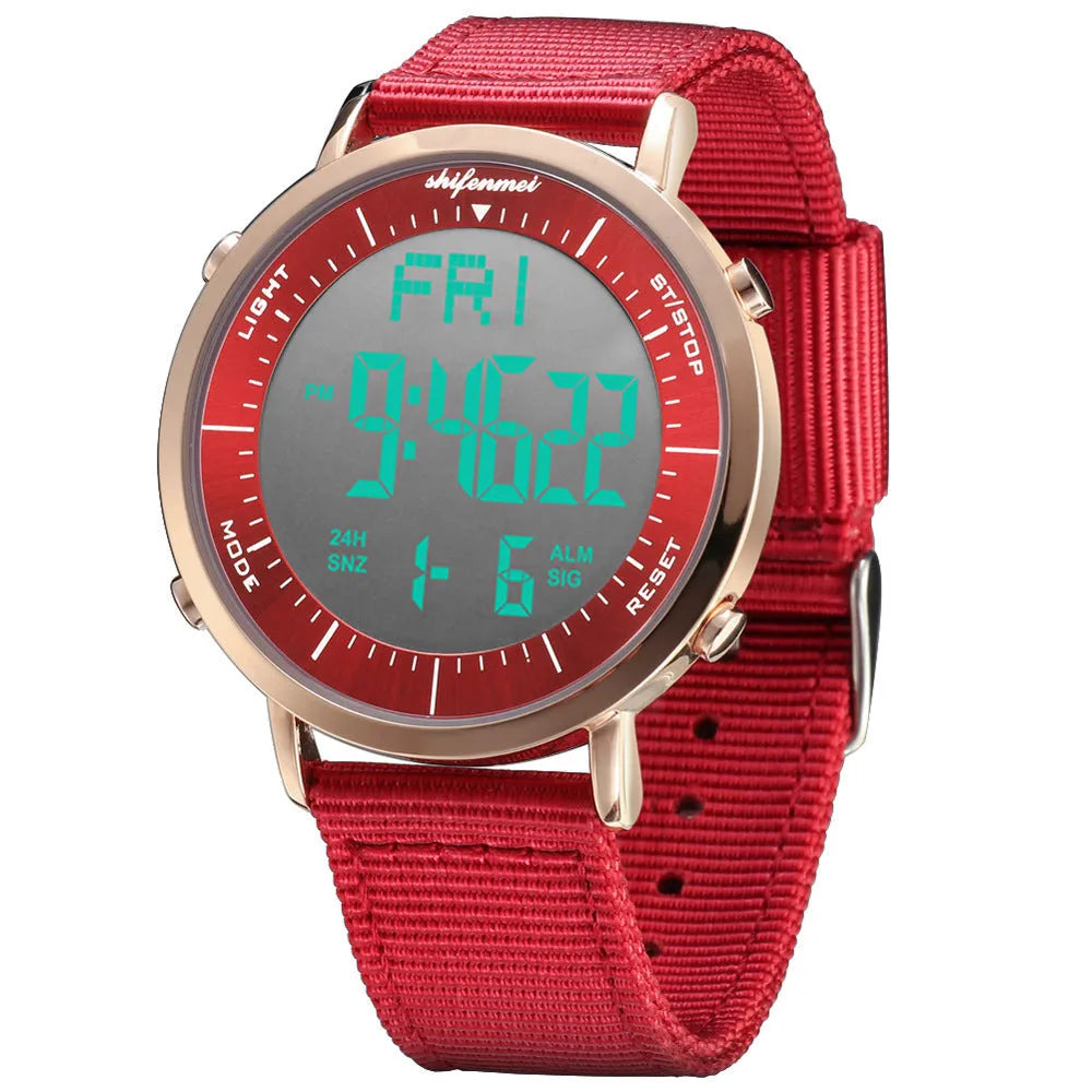 Shifenmei sports digital watch with digital display and 10 metre waterproof rating