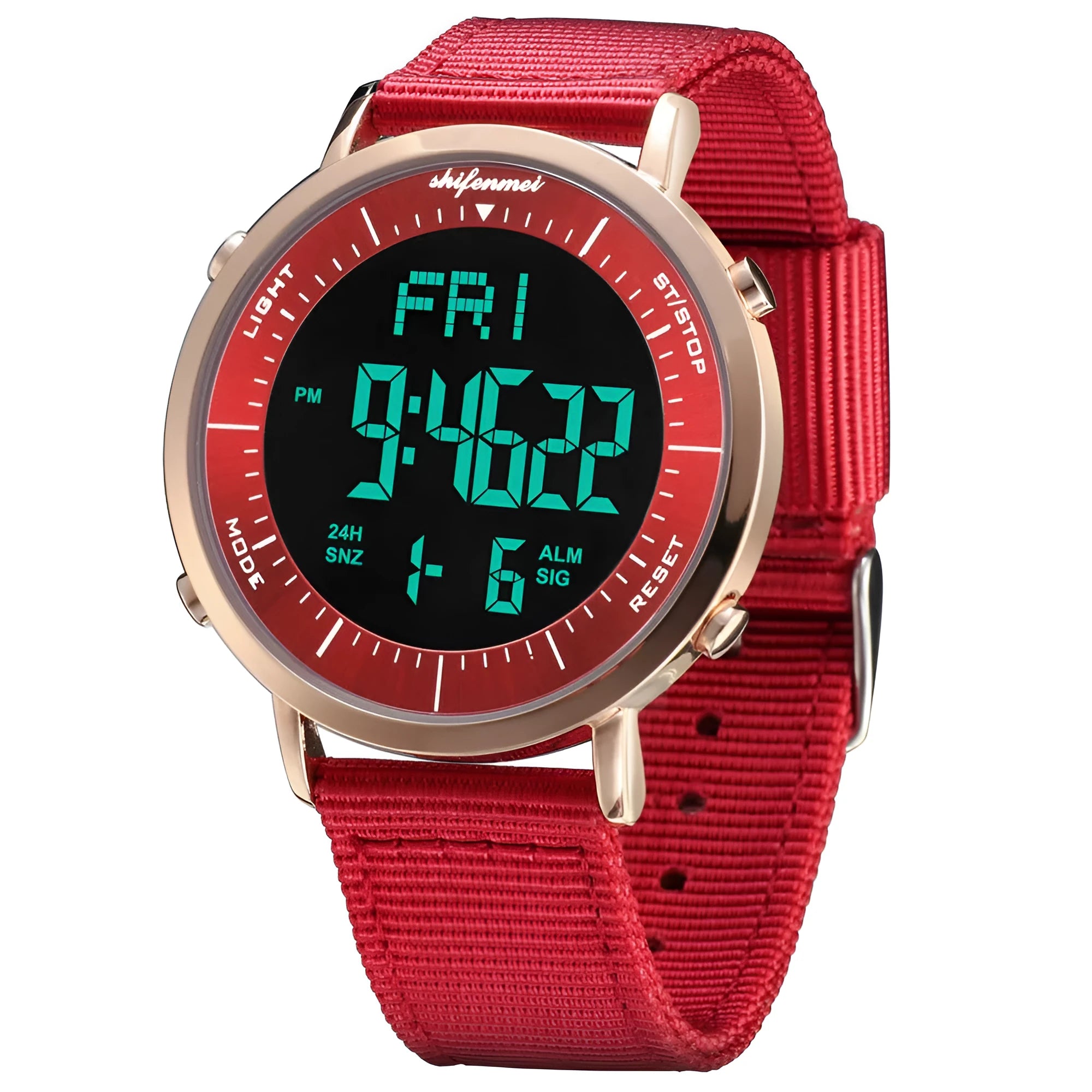 Shifenmei sports digital watch with digital display and 10 metre waterproof rating