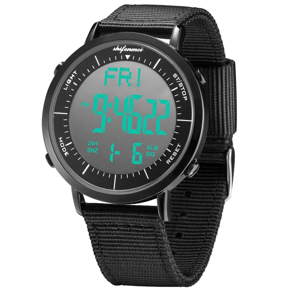 Shifenmei sports digital watch with digital display and 10 metre waterproof rating